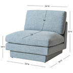 Montyne Linen Armless Chair