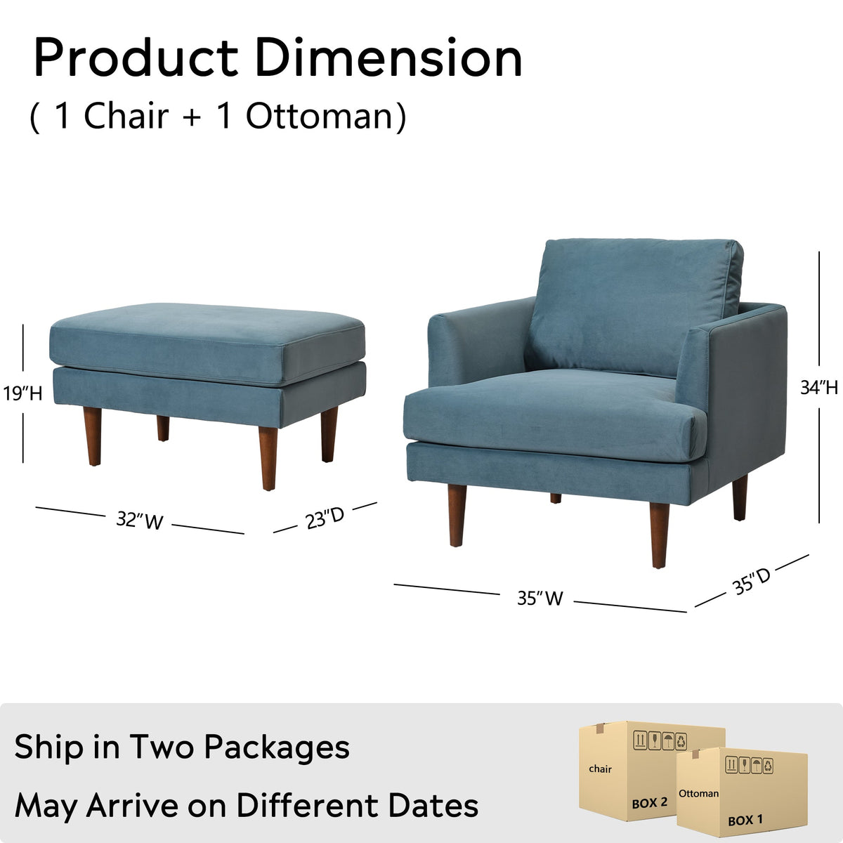 Samuel Tapered Velvet ArmChair
