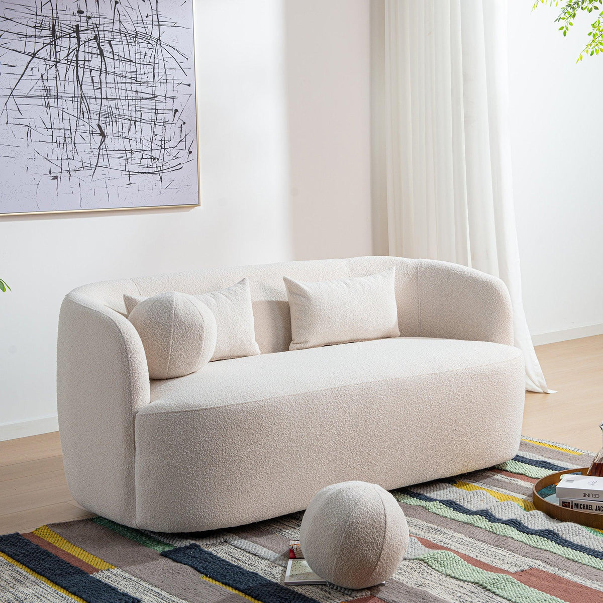 Ashlie Bouclé Loveseat