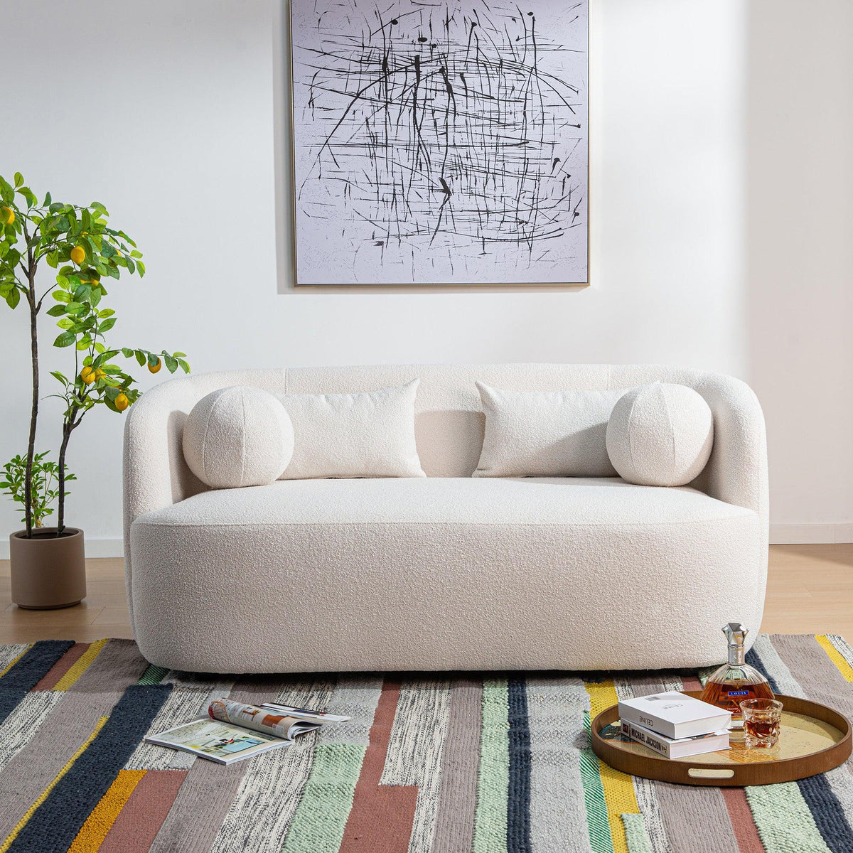 Ashlie Bouclé Loveseat