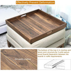 Teratect Square Black Walnut Serving Tray
