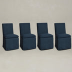 Diane Slipcover Performance Dining Chair with Casters