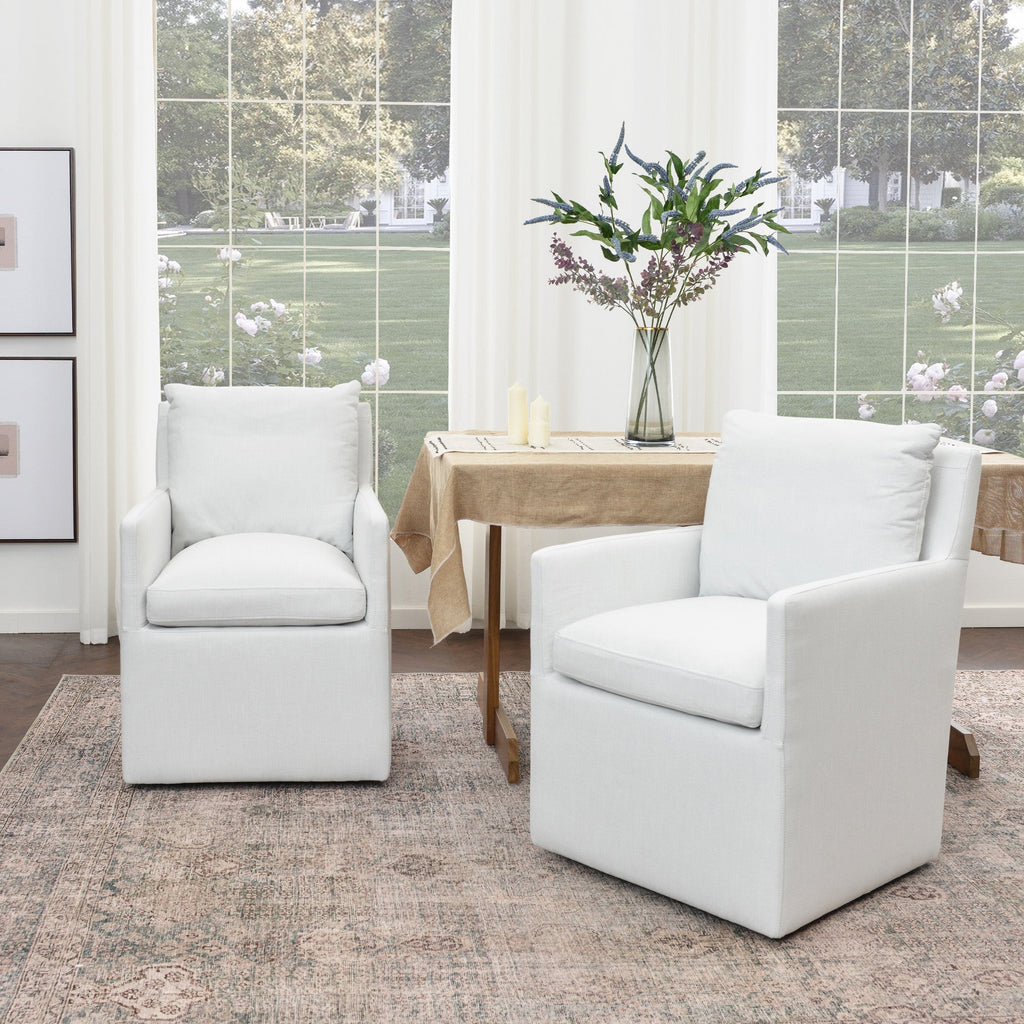 Sean Performance Linen Dining Chair