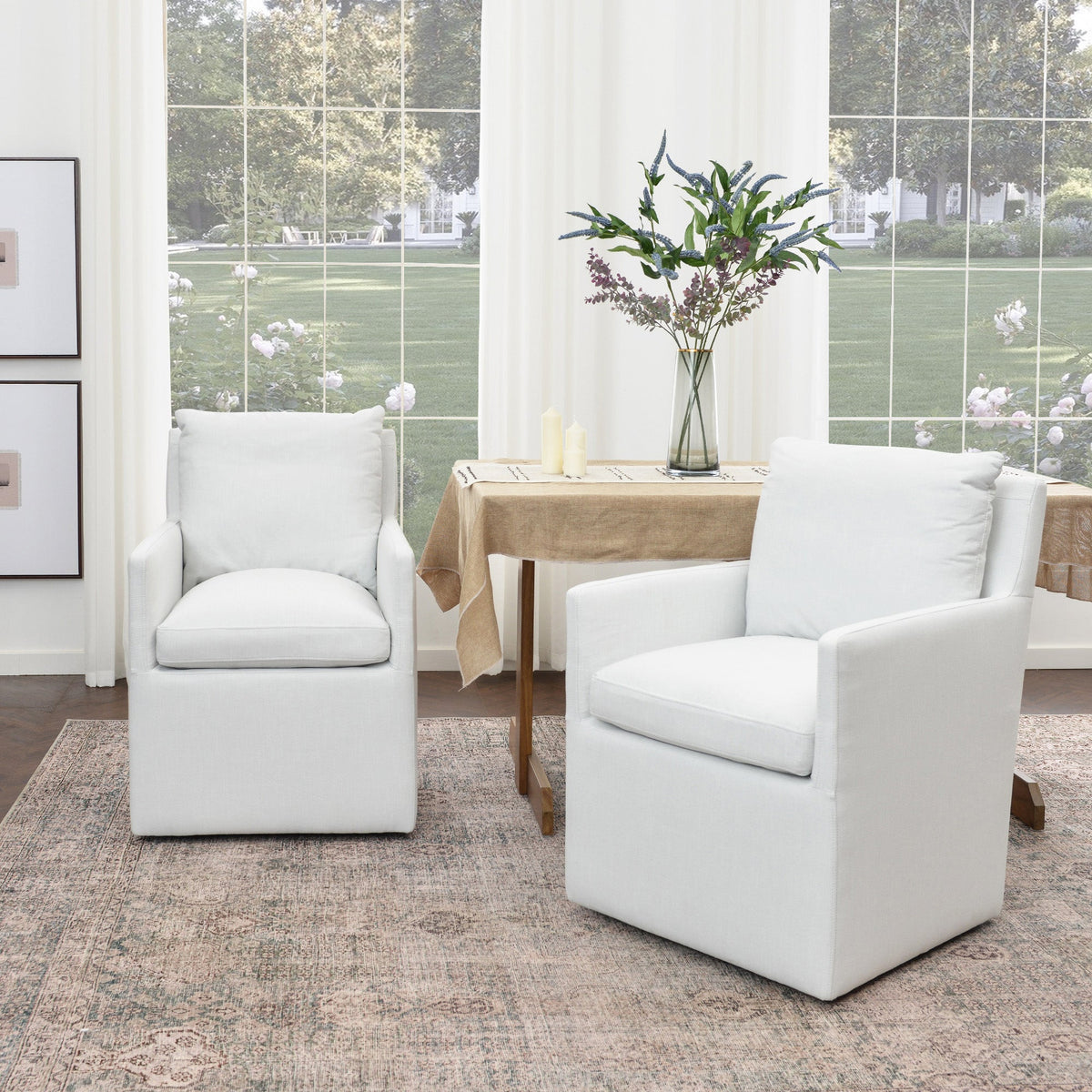 Sean Performance Linen Dining Chair
