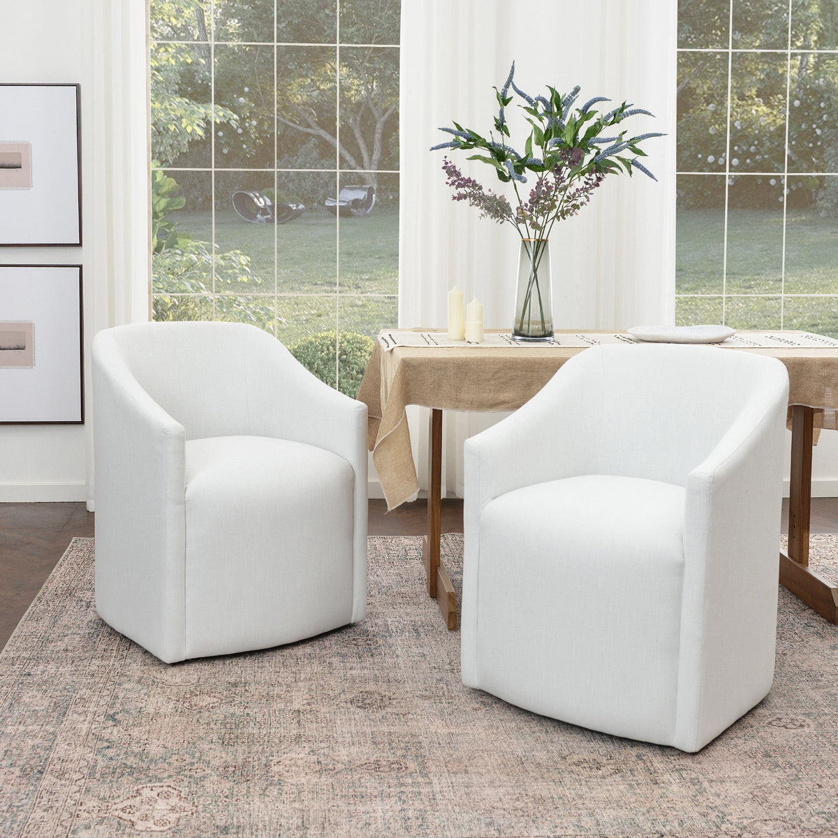 Rafa Performance Linen Dining Chair