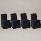 Diane Slipcover Performance Dining Chair with Casters