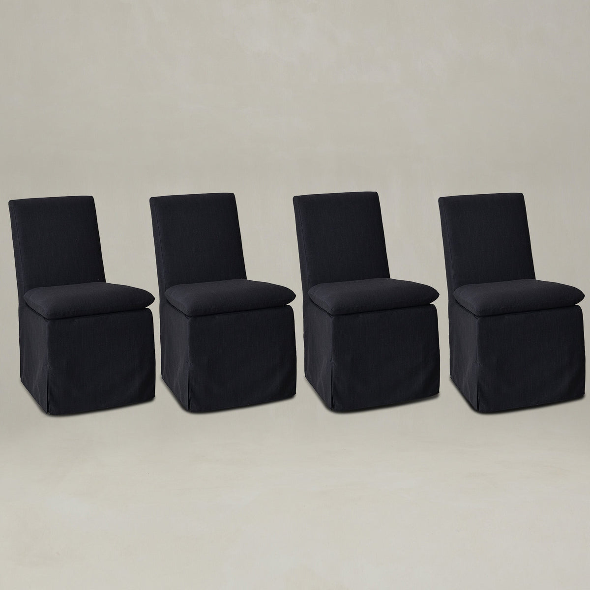 Diane Slipcover Performance Dining Chair with Casters