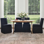 Diane Slipcover Performance Dining Chair with Casters