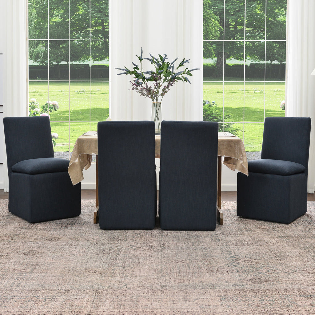 Diane Performance Dining Side Chair with Casters