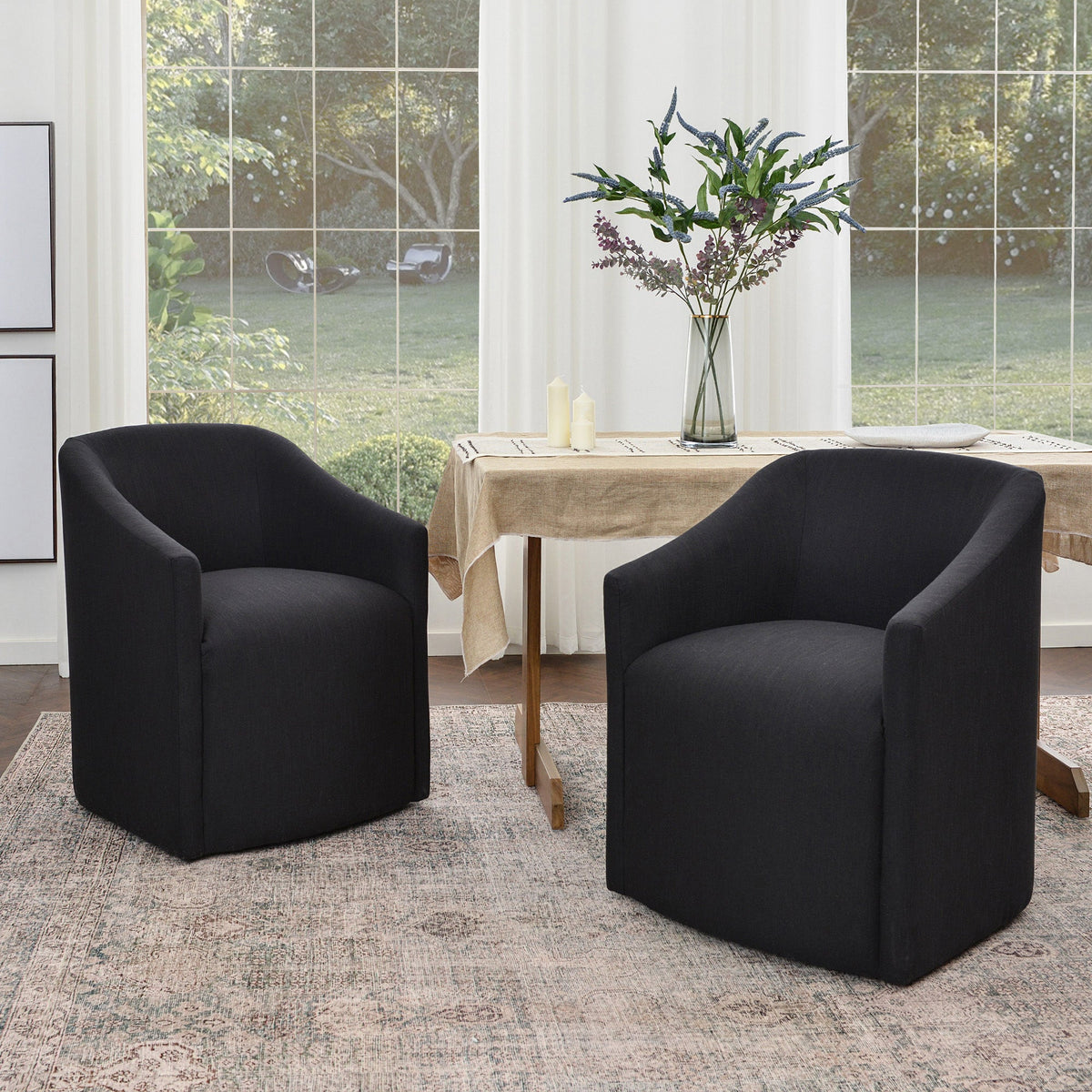 Rafa Performance Linen Dining Chair