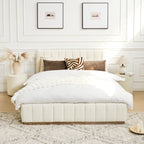 Agnes Bouclé Platform Bed