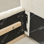 Agnes Bouclé Platform Bed