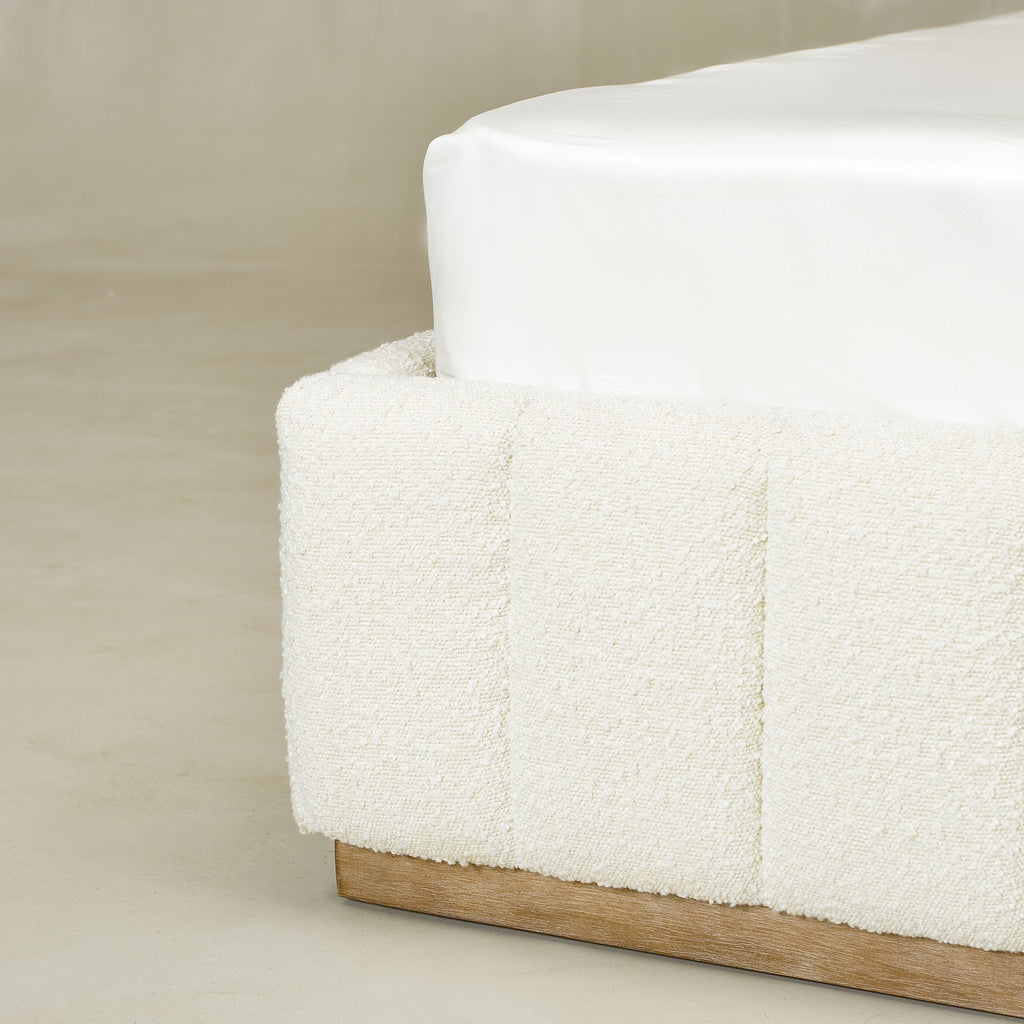 Agnes Bouclé Platform Bed