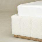 Agnes Bouclé Platform Bed