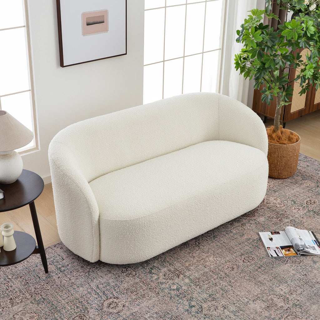 Everitte Bouclé Loveseat Sofa