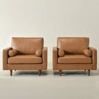 Tiziano Tufted Armchair with Accent Pillows