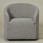 Susie Premium Bouclé Swivel Barrel Chair