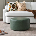 Elof Faux Leather Ottoman