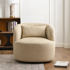 Ashlie Linen Swivel Barrel Chair