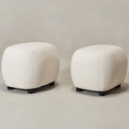 Elmer Linen Ottoman