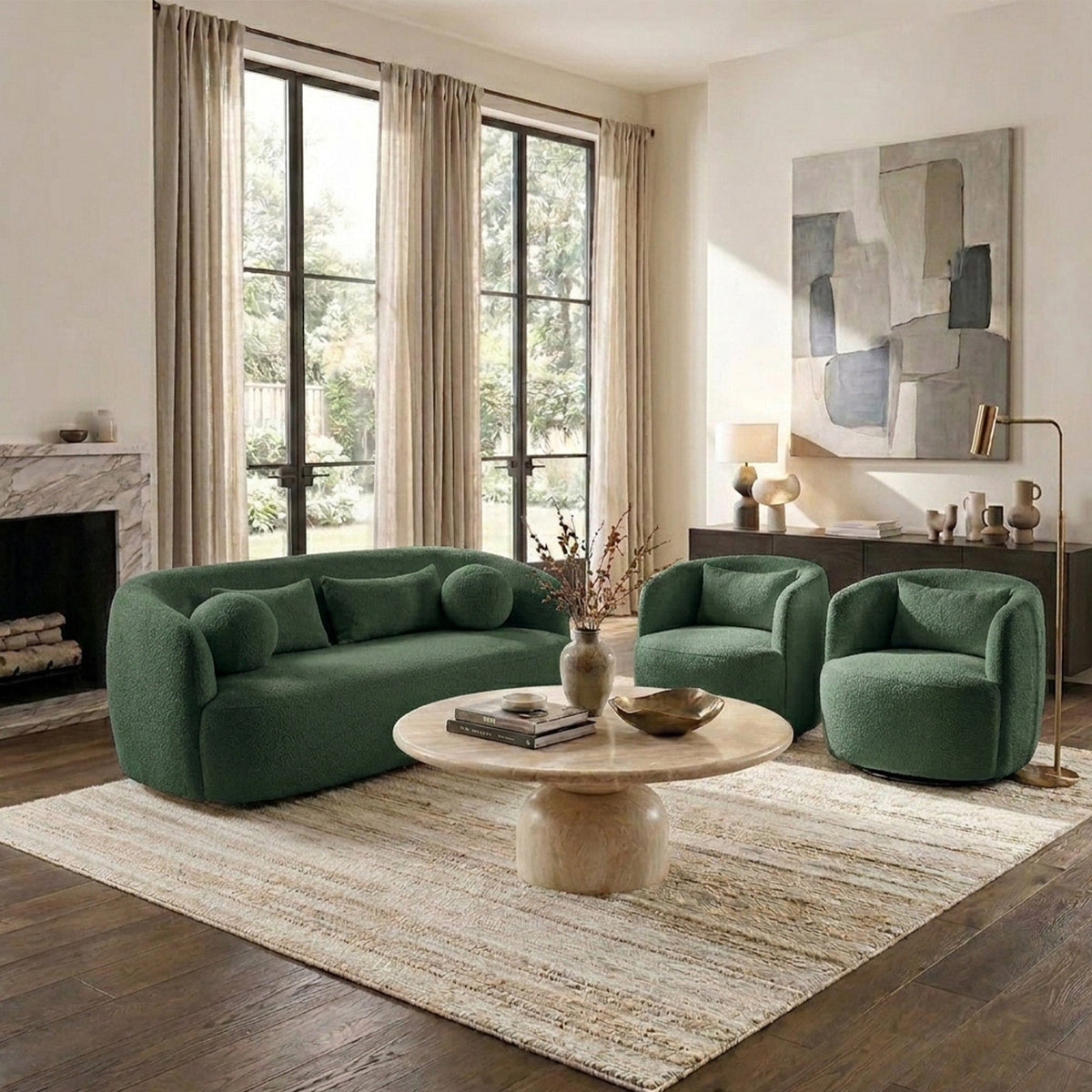 Ashlie Bouclé Loveseat