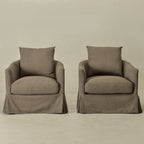 Eliza Slipcover Swivel Barrel Chair