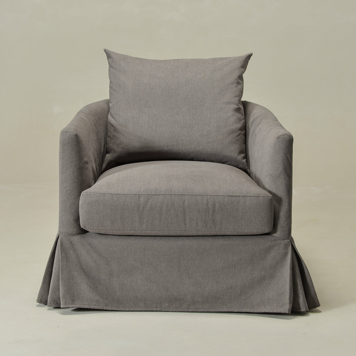 Eliza Slipcover Swivel Barrel Chair