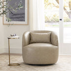 Ashlie Faux Leather Swivel Chair