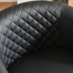 Louis Faux Leather Tufted Club Chair