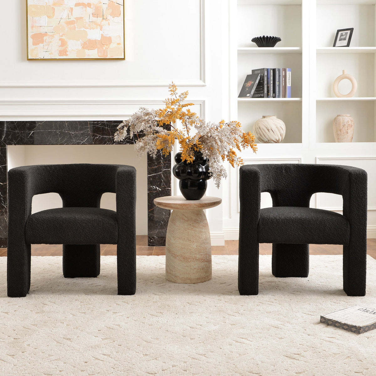Herbert Modern Bouclé Armchair