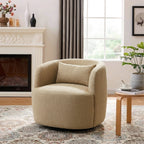 Ashlie Linen Swivel Barrel Chair