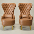 Letitia Faux Leather Wingback Chair