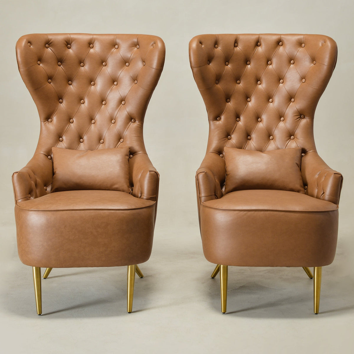 Letitia Faux Leather Wingback Chair
