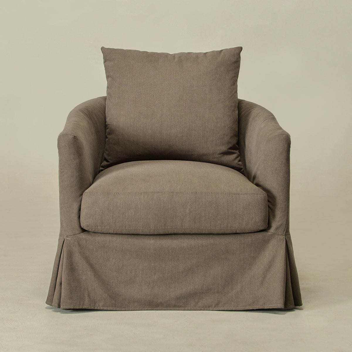 Eliza Slipcover Swivel Barrel Chair