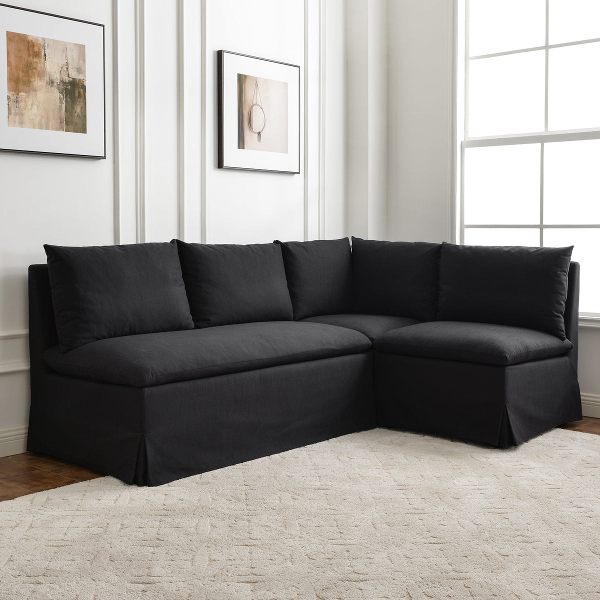Nelly Slipcover Performance Dining Banquette