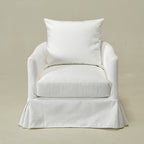 Eliza Slipcover Swivel Barrel Chair