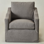 Charles Slipcover Swivel Barrel Chair