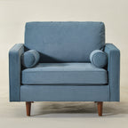 Tiziano Tufted Armchair with Accent Pillows