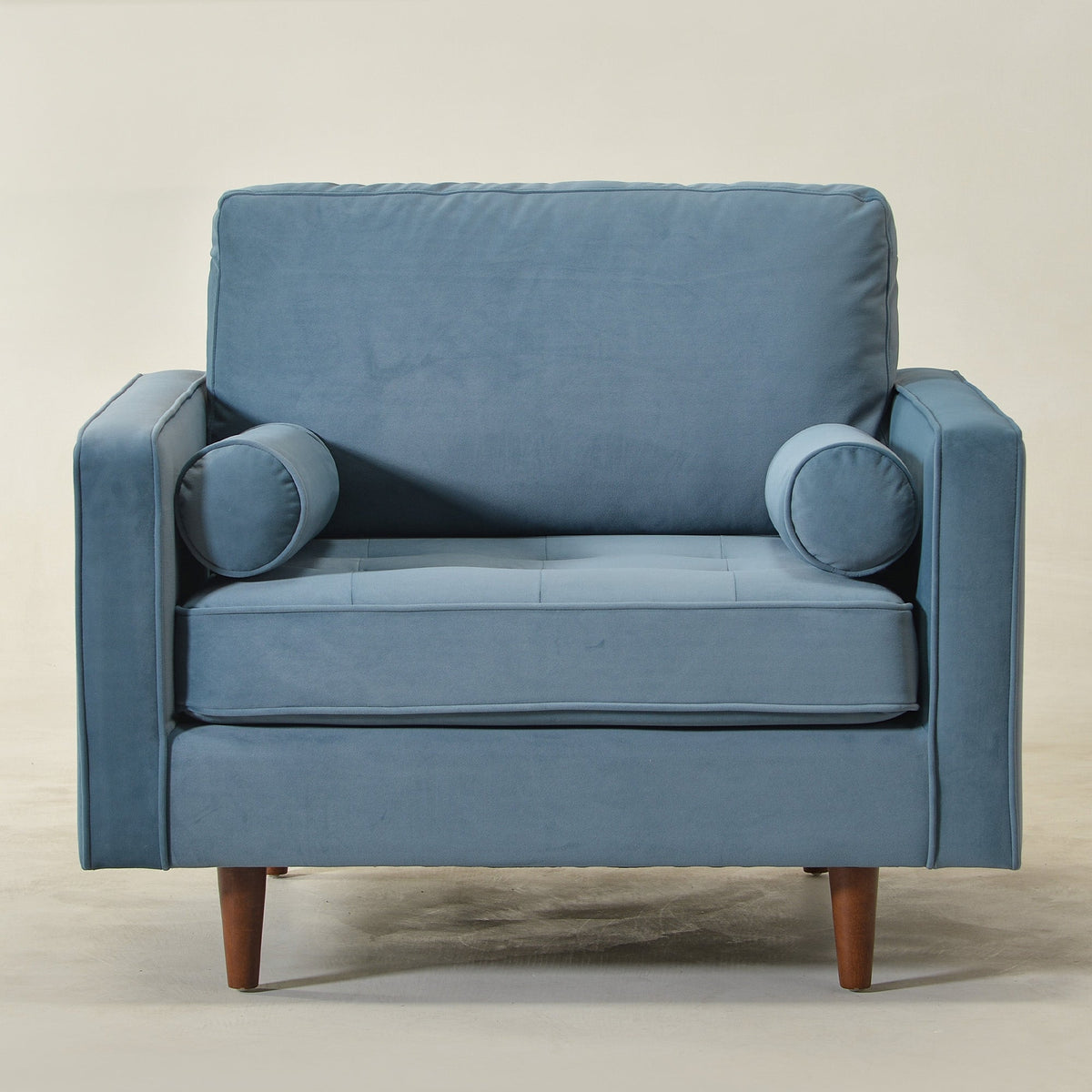 Tiziano Tufted Armchair with Accent Pillows