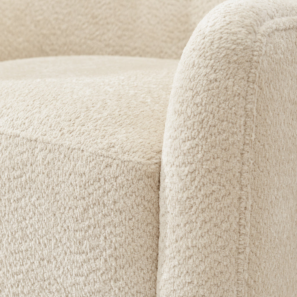 Vestie Chenille Swivel Barrel Chair