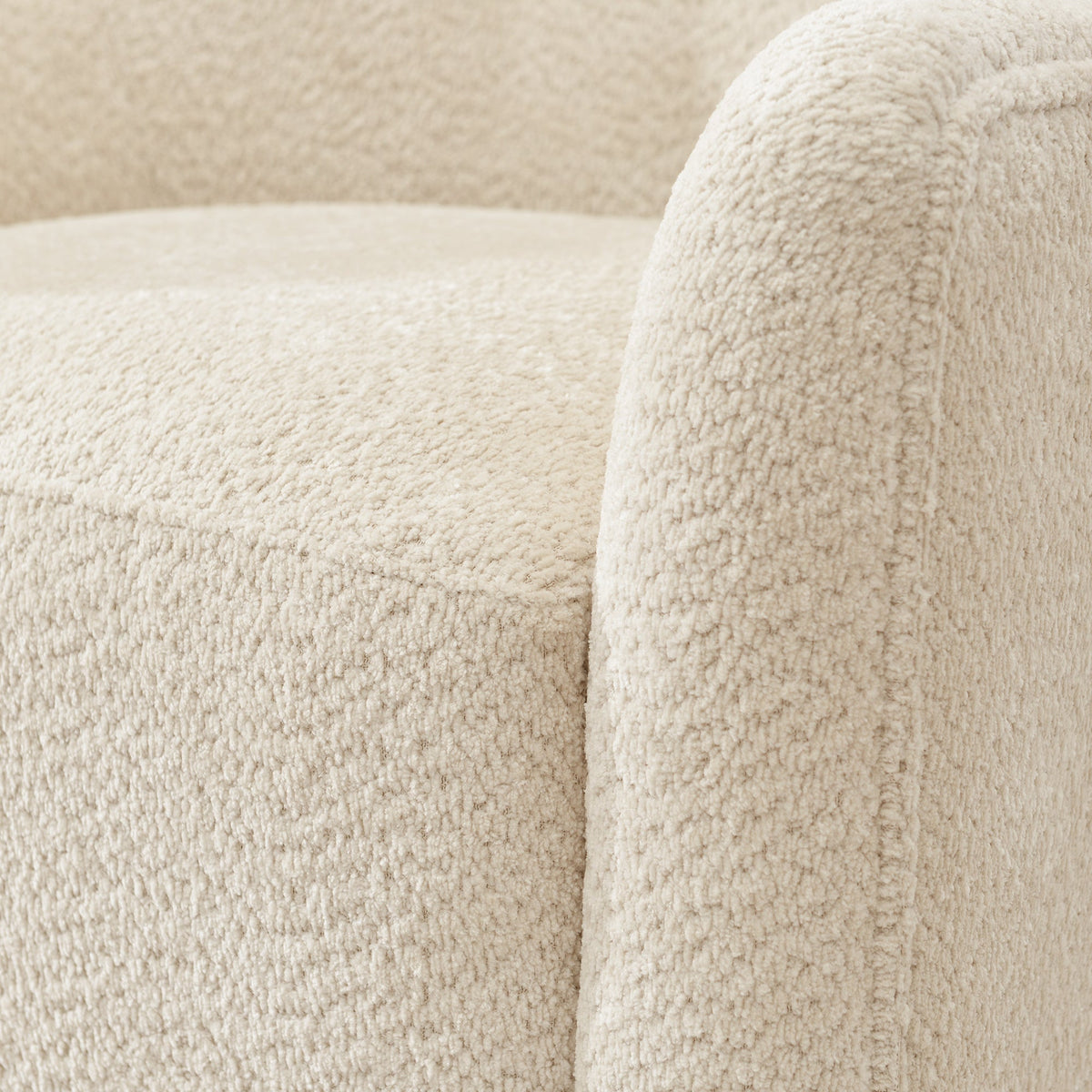 Vestie Chenille Swivel Barrel Chair