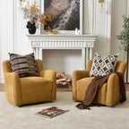 Vestie Chenille Swivel Barrel Chair