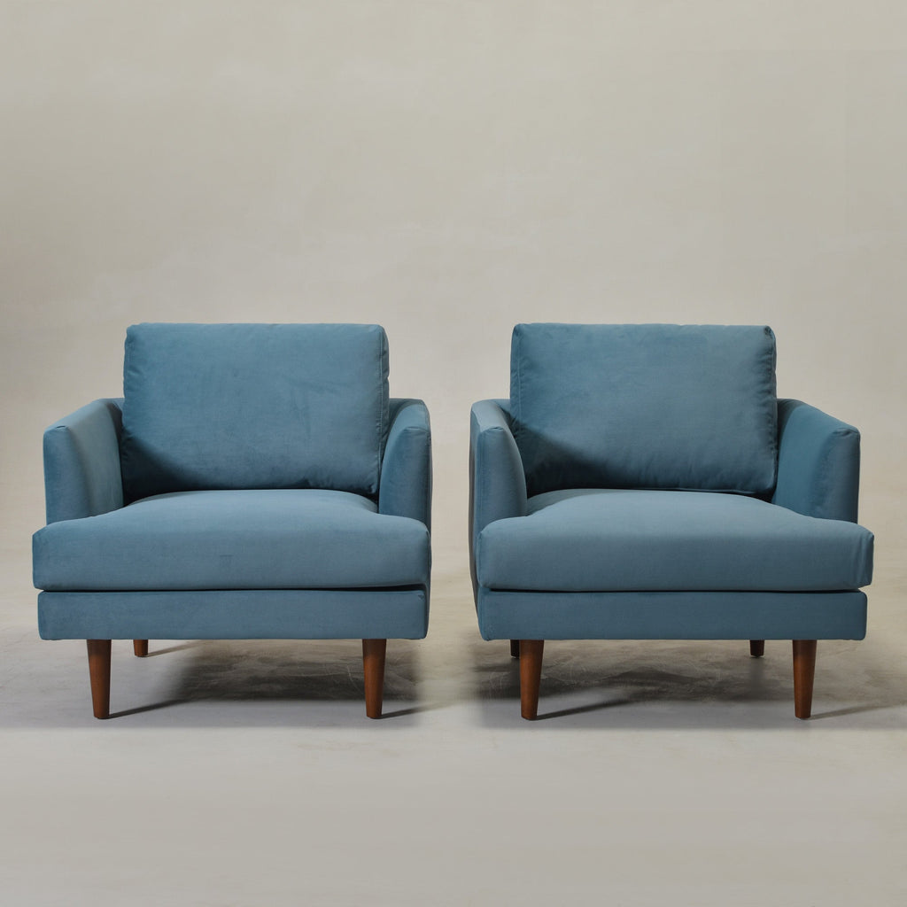 Samuel Tapered Velvet ArmChair