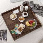 Teratect Square Black Walnut Serving Tray