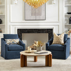 Charles Slipcover Swivel Barrel Chair