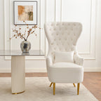 Letitia Velvet Wingback Accent Chair