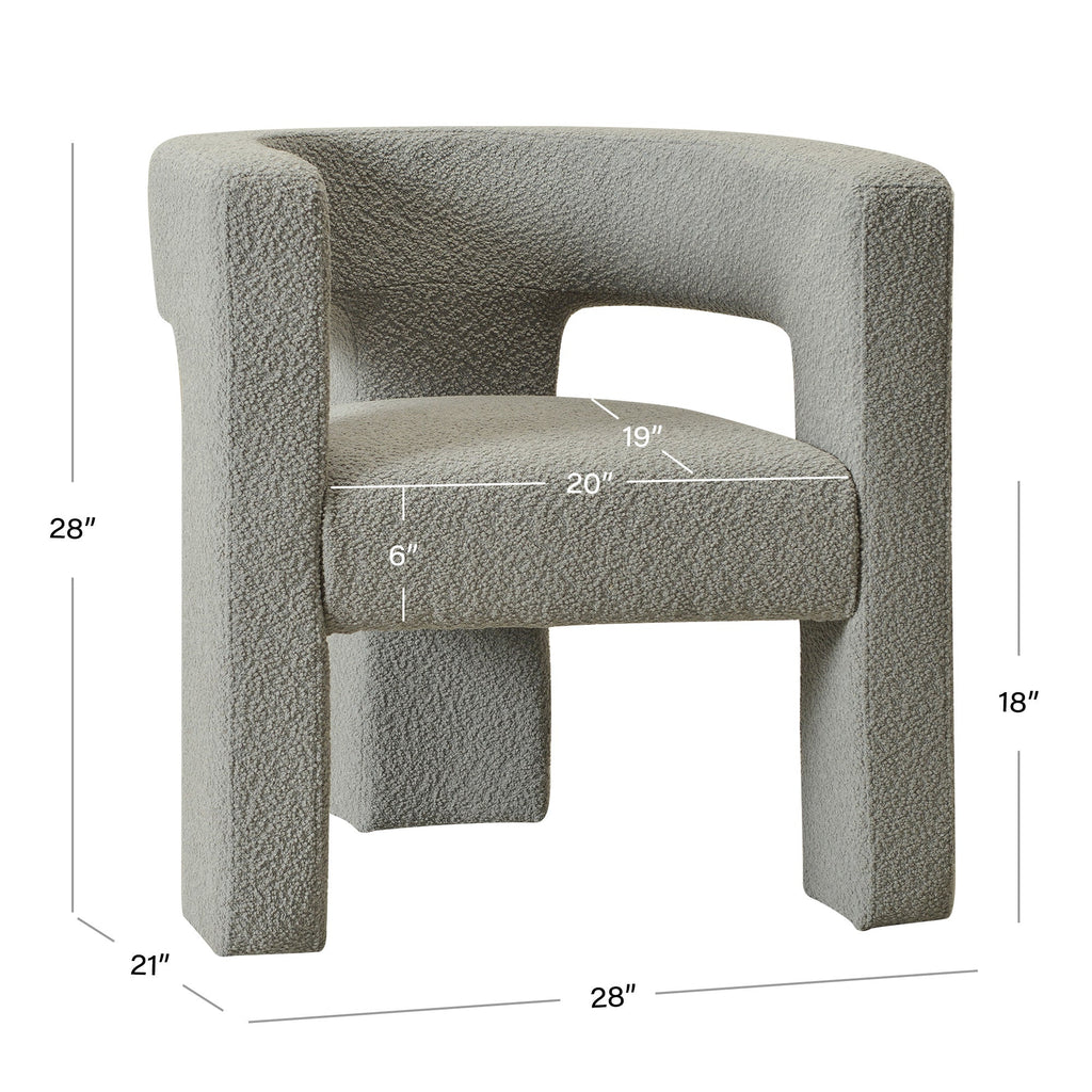 Herbert Modern Bouclé Armchair
