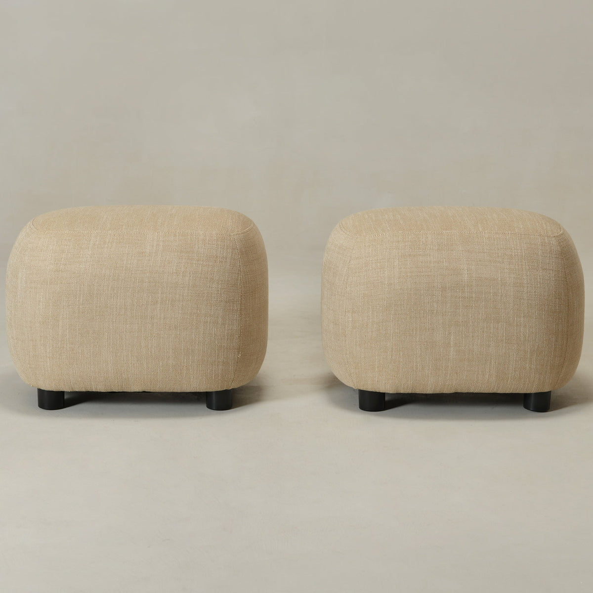 Elmer Linen Ottoman