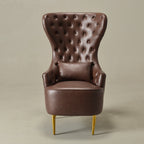 Letitia Faux Leather Wingback Chair