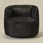Teratect Exclusive | Ashlie Sculpted Jacquard Swivel Barrel Chair